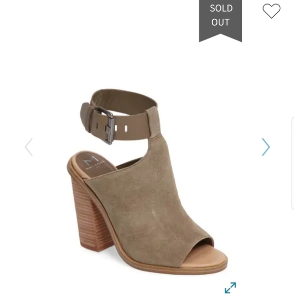 ⬇️ Marc Fisher Vashi Sandals medium green suede - Picture 2 of 16